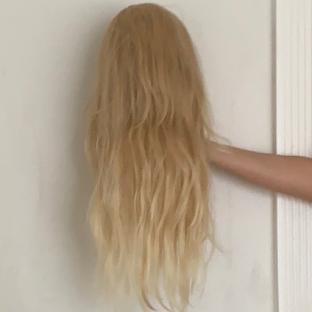 Beautiful Remy 100% Human Hair Bangs Blonde Wig